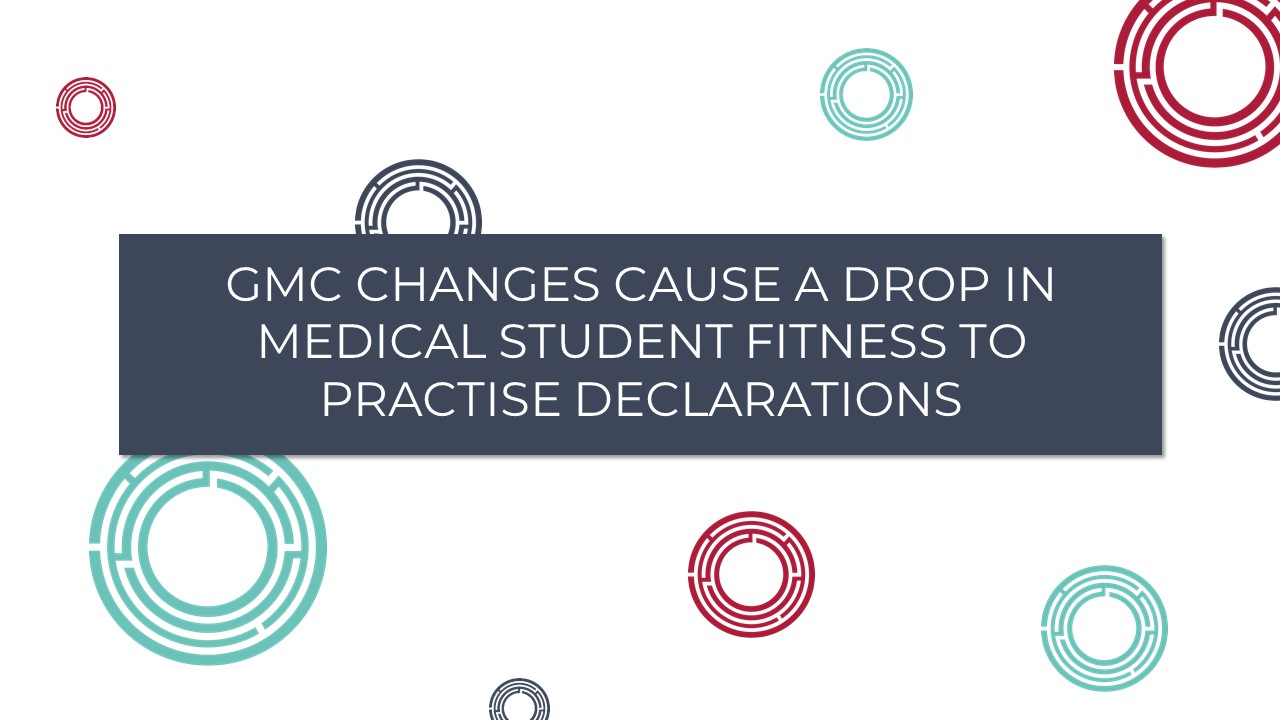 GMC changes cause a drop in medical student fitness to practise declarations