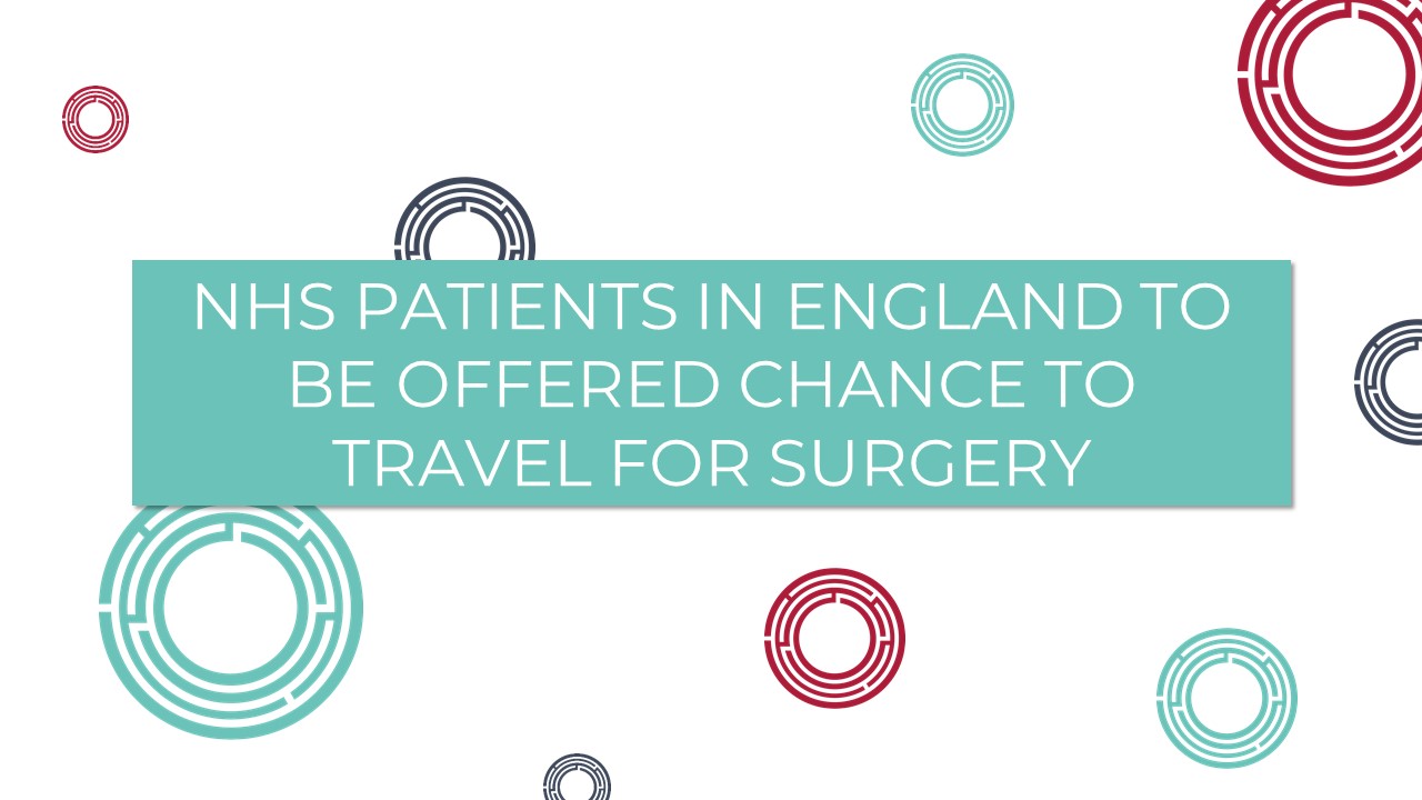NHS patients in England to be offered chance to travel for surgery